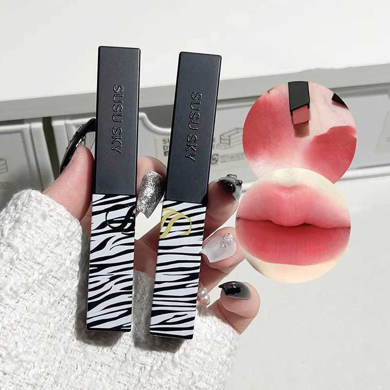 Matte Lipstick Nude Smoked Rose Lip Color Velvety Lip Tint Solid Lip Gloss Waterproof Makeup Long Lasting Cosmetic XJ250623
