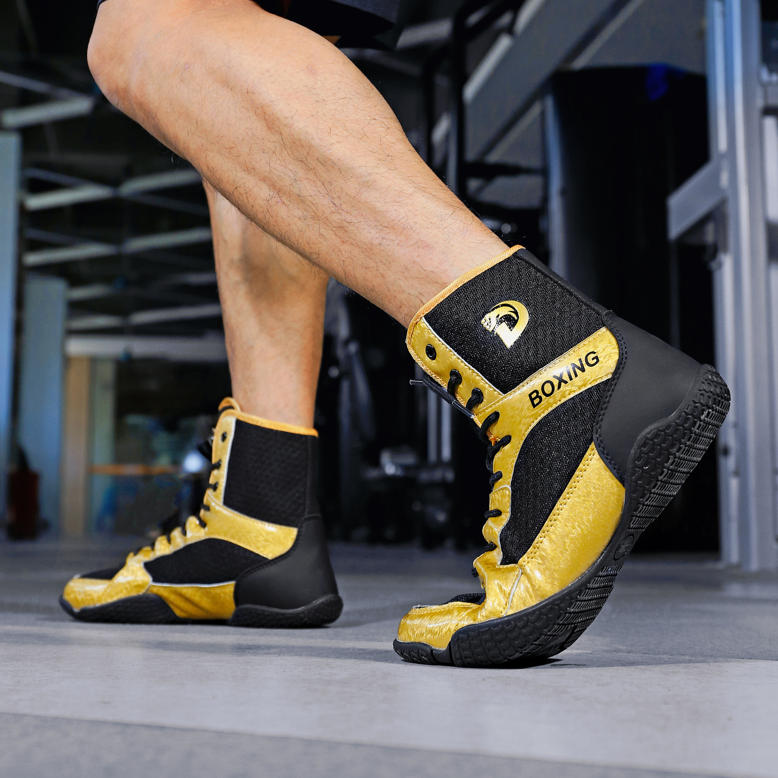 Men's Professional Boxing Shoes, Professional Muay Thai Shoes, Sanda Training Shoes, Combat Shoes, Free Kickboxing Shoes, Competition Wrestling S