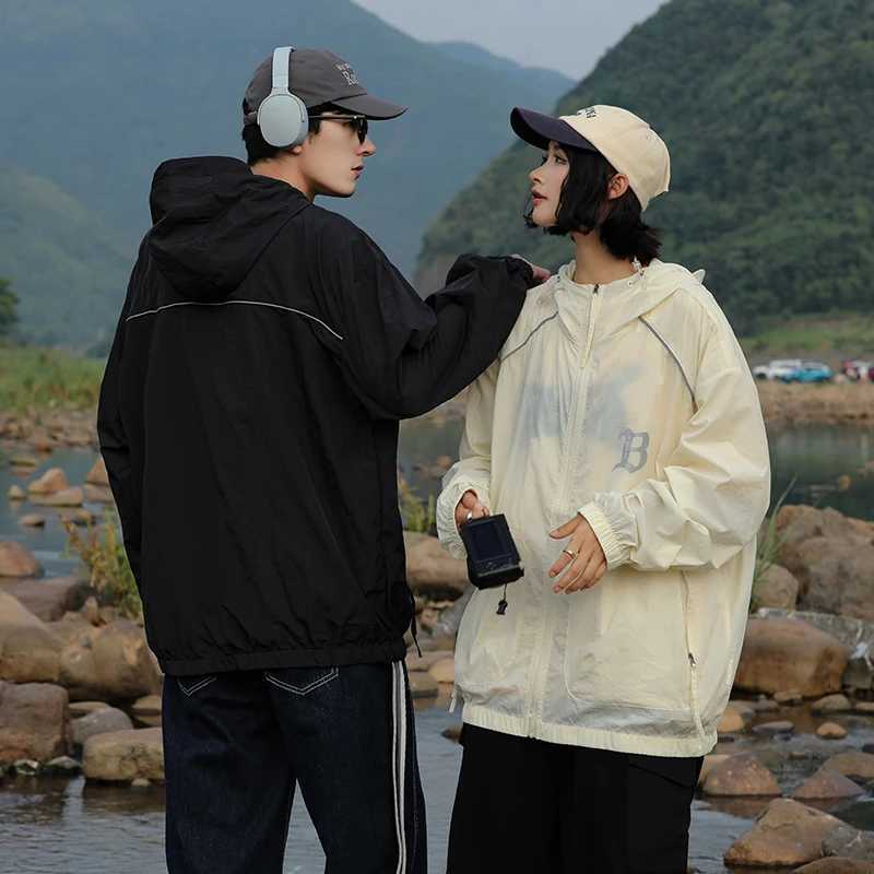 Summer UPF50+ Sunscreen Jacket Men Women New Ultra-light Couple Skin Jacket Outdoor Cycling UV Protection Tops Mens Clothing W250623