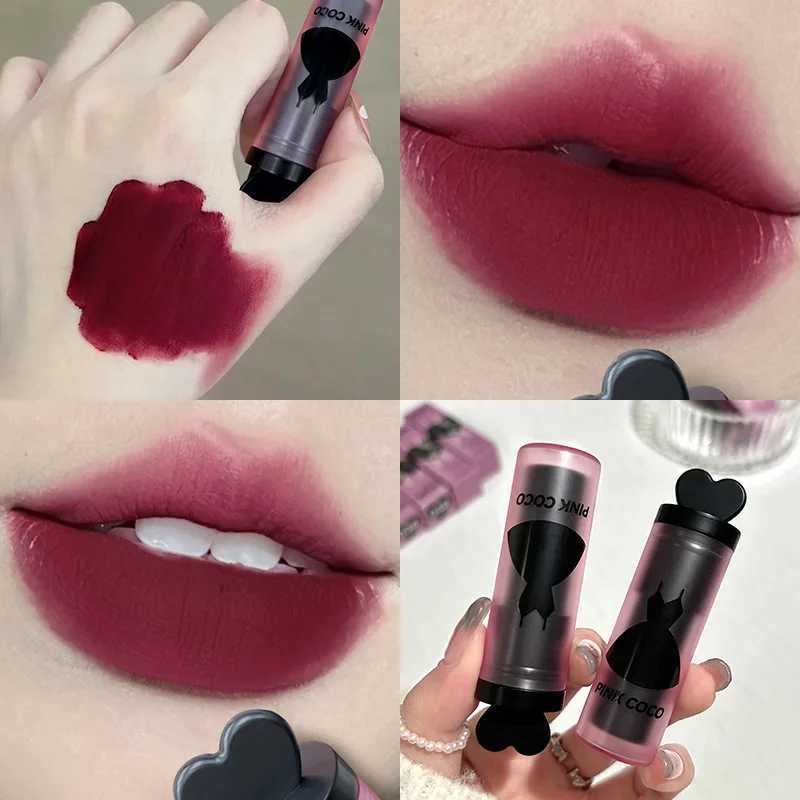 5 Colors Velvet Matte Lipstick Waterproof Rose Purple Lipsticks Nude Red Lipgloss Long Lasting Non-stick Cup Sexy Women Cosmetic XJ250623