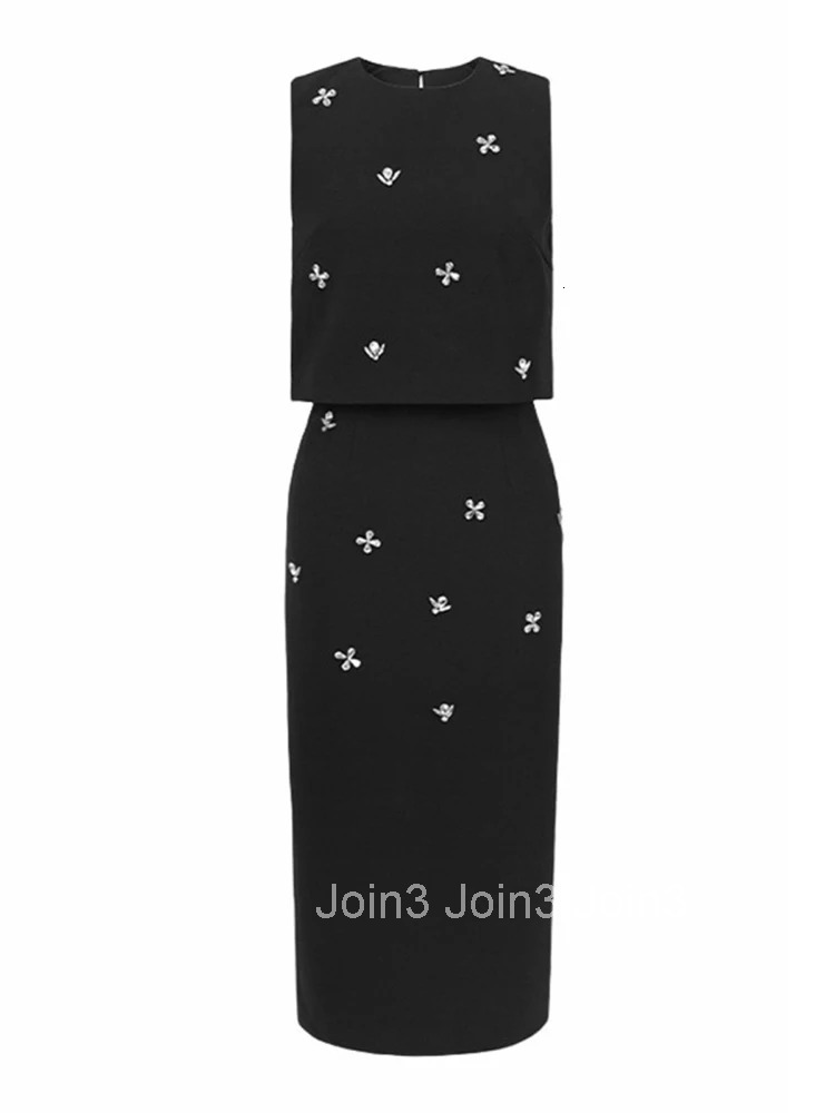 Summer Luxury Black 2 Pieces Outfit Women Ladies Clothing O-Neck Cropped Short Tops Shirt Blouse High Waist Midi Skirt Mujer Set