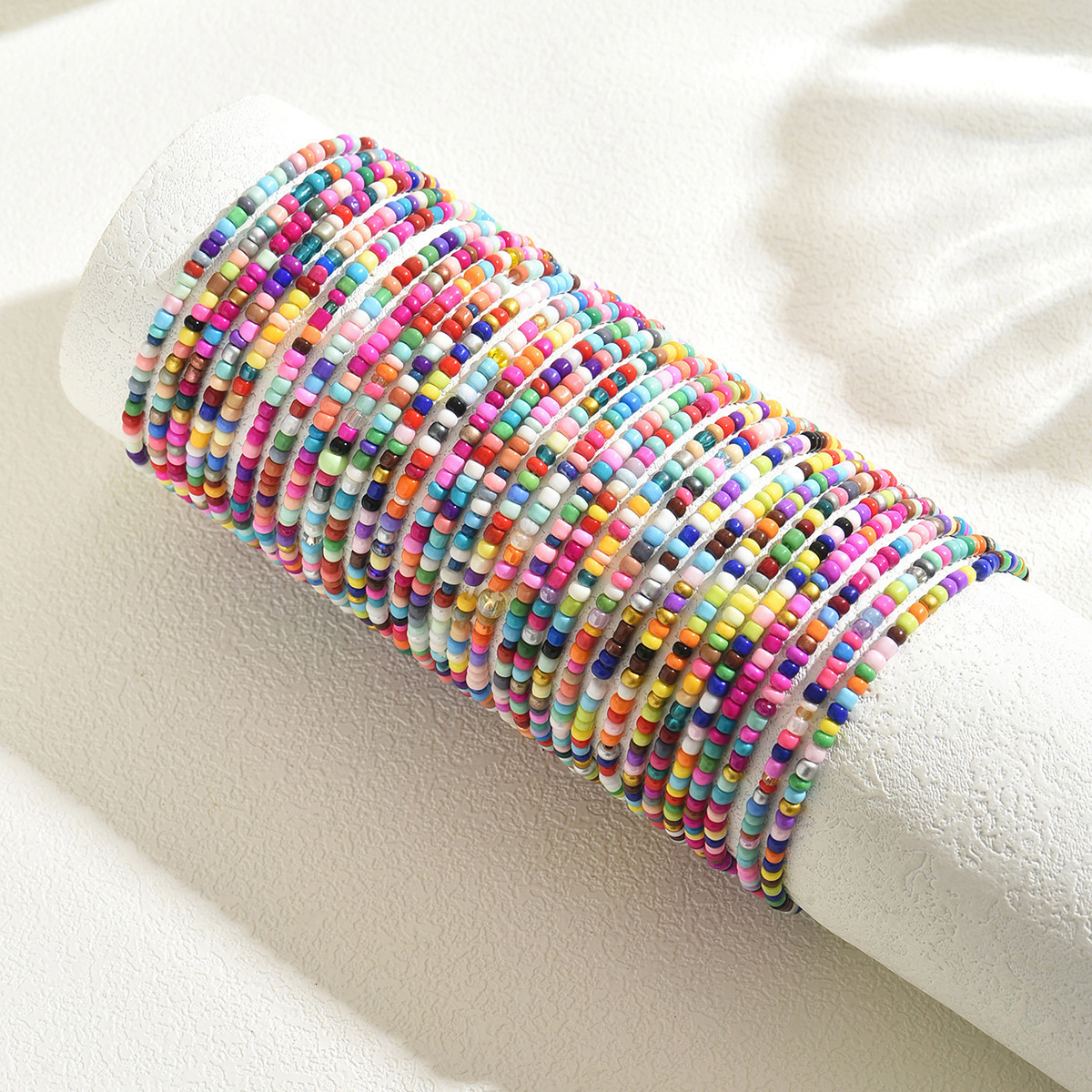 Design Women's Multi-Layer Style Corful Seed Beads High-End Bracelet Jewelry