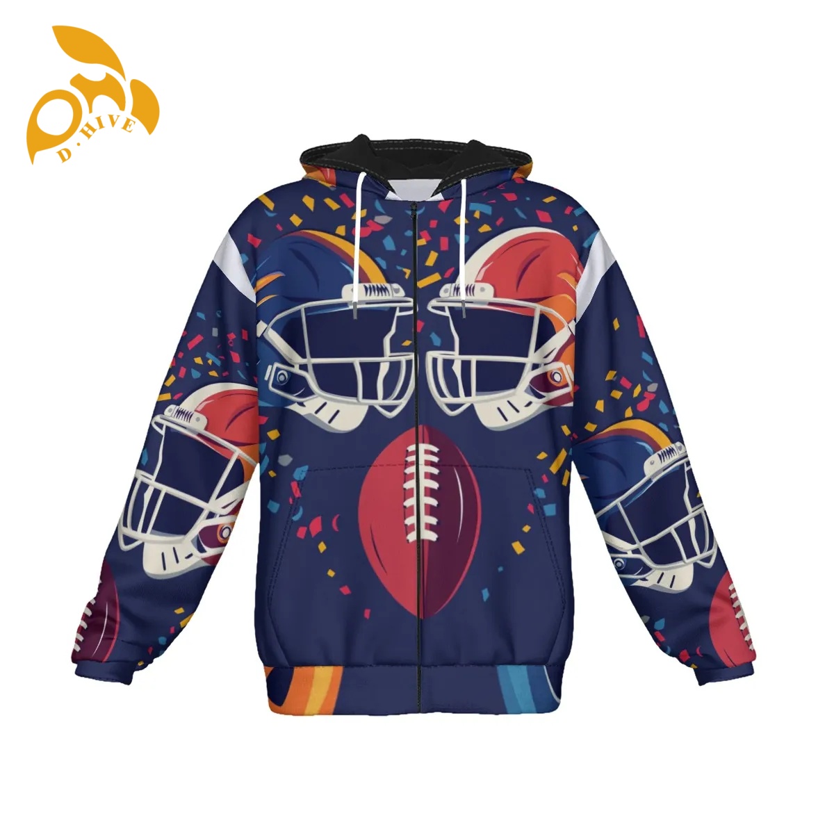Free Shipping customized definition oversize Men's women's hooded sweatshirt printed fashionable casual street wear zipper cotton hooded swe