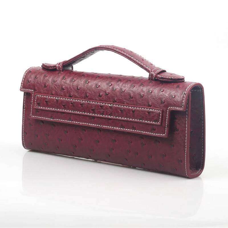 Customized Women Purses Ostrich Pattern Handbags New Tote Evening Clutch Bag Crossbody Bags