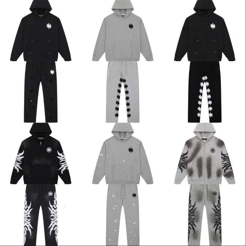 Lostshdws Men's Designer Hoodie Cotton Sweatshirt with Matching Pants