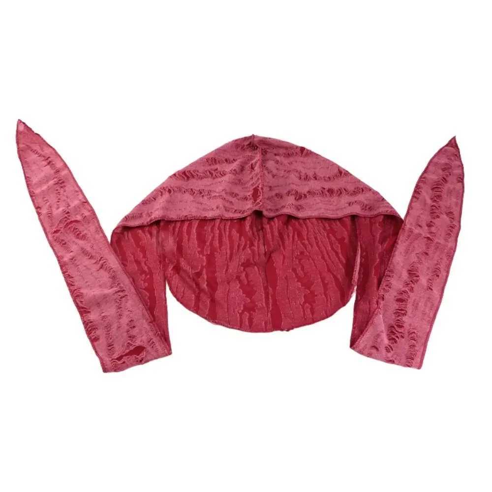 Casual Cycling Head Scarf Trendy Vintage Headband Hat Cotton Long Tail Pirate Cap Durag Hip Hop Bandana Unisex M250623