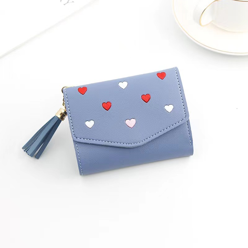 Free Shipping 2025 New Designer Bag New Korean Style Wallet For Women Short High-end Handbag Heart-shaped Card Holder Urban Fashion Coin Purse Wholesa