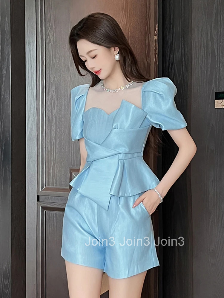 New Summer Satin Solid Short Pants Women Mujer Casual Simple High Waist High Waist Pocket Shorts Street Clothes