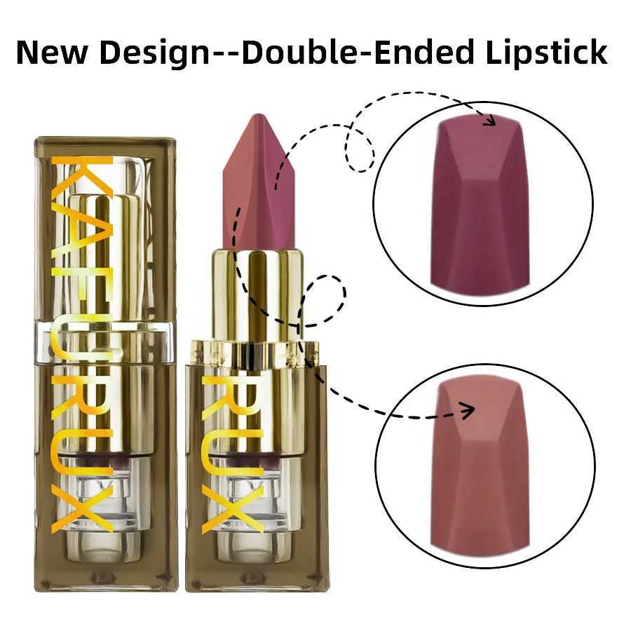 1PC Two-tone Velvet Nude Lipstick Sexy Rose Pink Pigments Waterproof Makeup Long-lasting Professional Cosmetics for women Lip GXJ250623