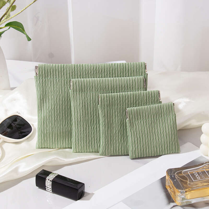 Portable Small Makeup PU Mini Waterproof Lipstick Pouch Touch-up Bag Simple Convenient Storage