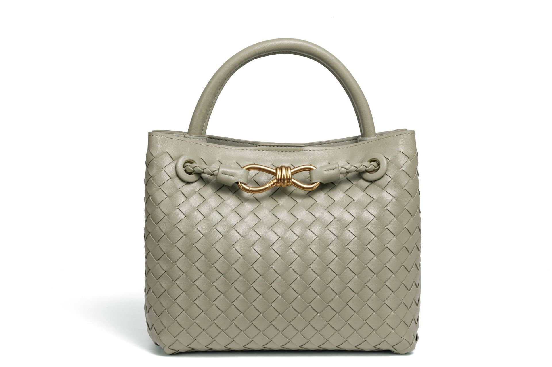 Free Shipping Designer Bag Hot-selling Bowknot Hardware Bag European And American Women's Woven Luxury Bag Handbag Single Shoulder Crossbody Wome