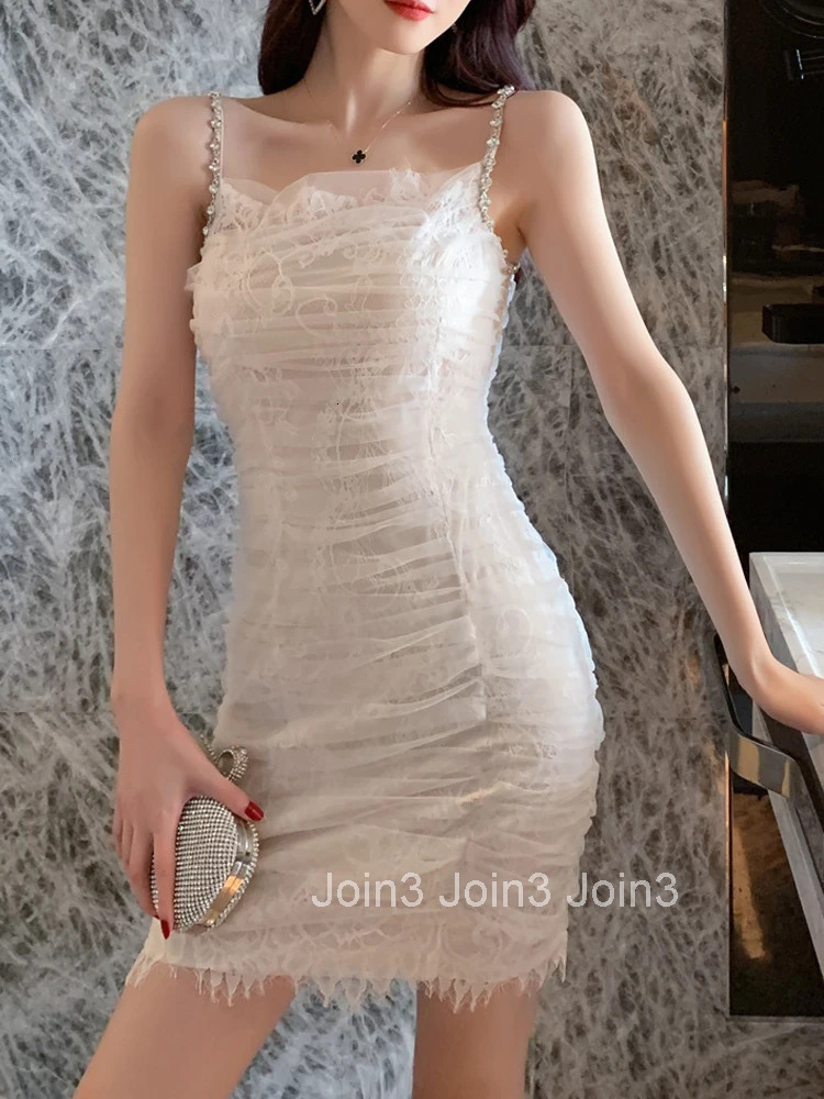 new arrival fashion summer mini beach party dress women OL temperament elegant fresh sexy strap lace chiffon slim holiday dress