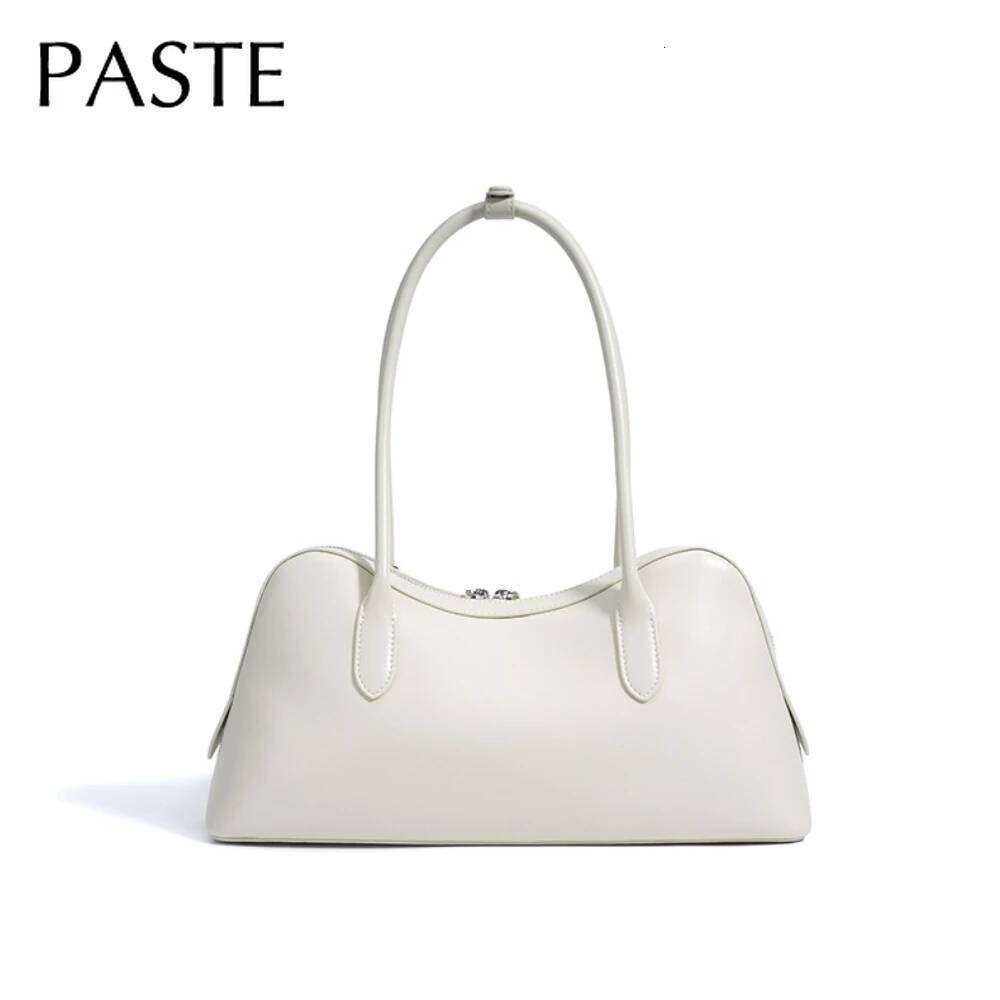 New Designer Beige Large Capacity Casual Tote With Hit Color Flower Pendant Split Cow Leather Women Commuter Handbag
