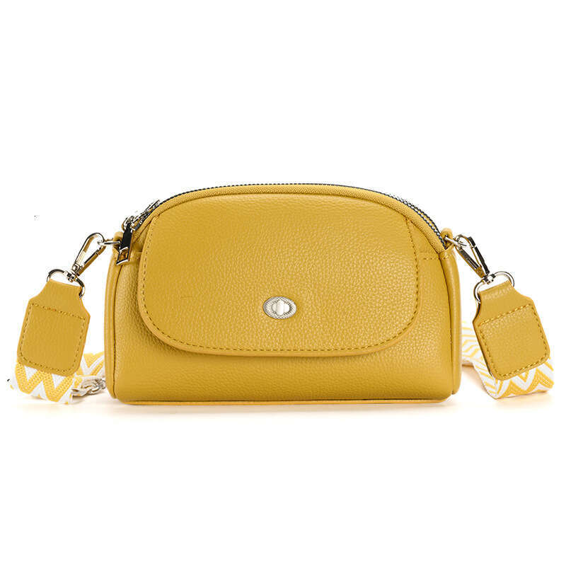 2024 New Korean Style Commuter Single Shoulder Crossbody Dumpling INS Niche High-end Wide Strap Women's Phone Bag