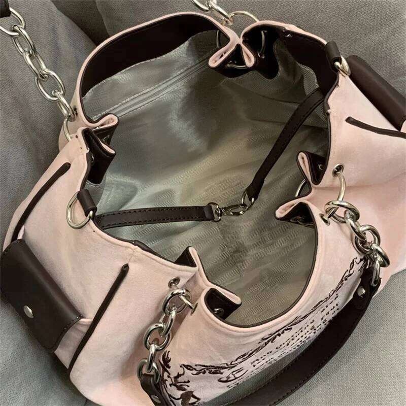 Bags Vintage Letter Y2k Handbag Women Gothic Large Capacity Casual Crossbody Purse Female Haruku Aesthetic The Tote Bag