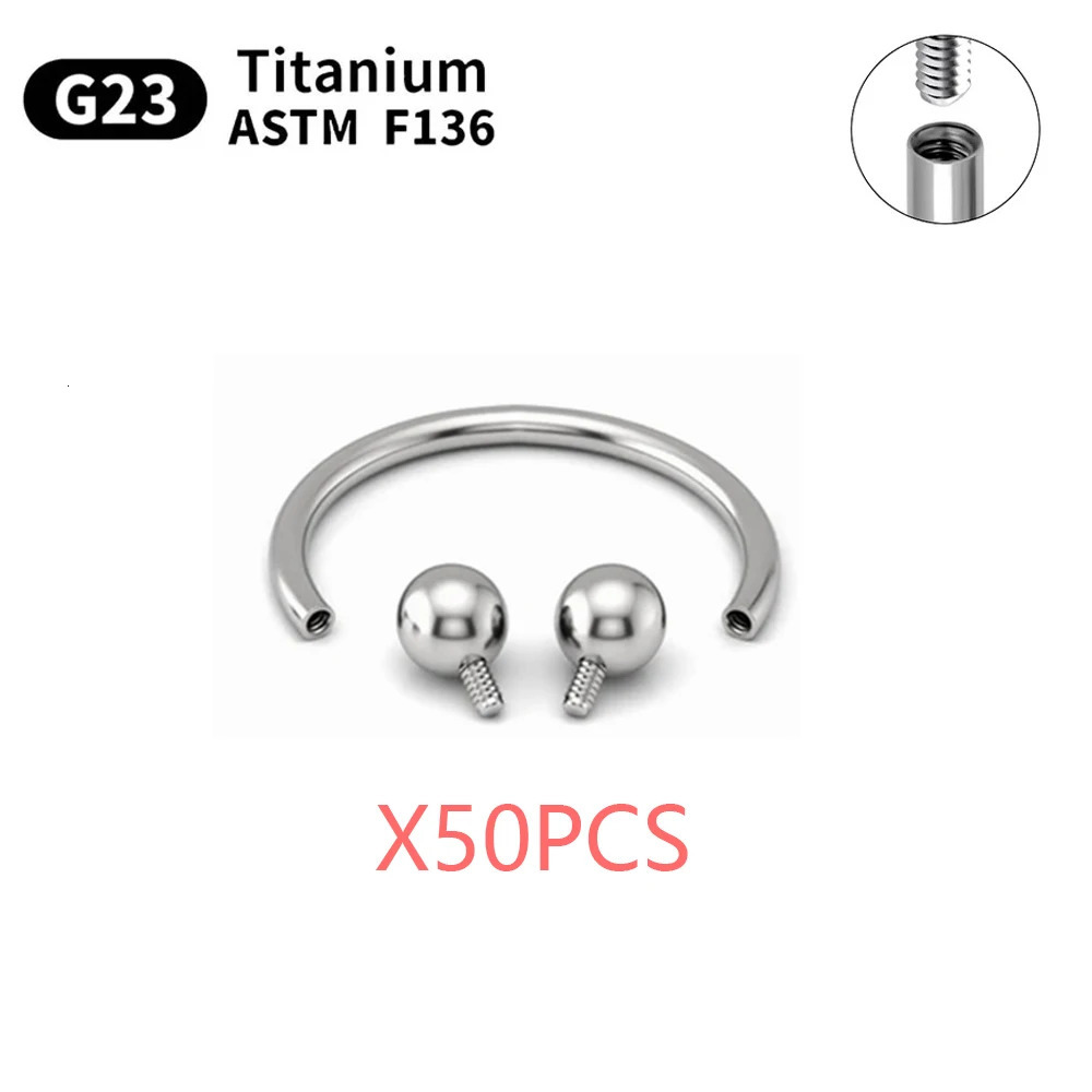 Wholesale 550PCS G23 Eyebrow Piercing Nose Ring Septum Helix Cartilage C rod Body Jewelry For Women 250613