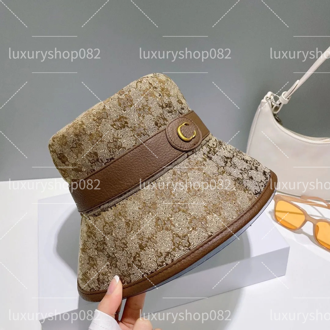 Bucket Hat Wide Brim Hats Designers Women Men Cotton Unisex Younger Broad Cap Salty Traveling Sun Protection Caps Full Letter Breathable Sunbonnet