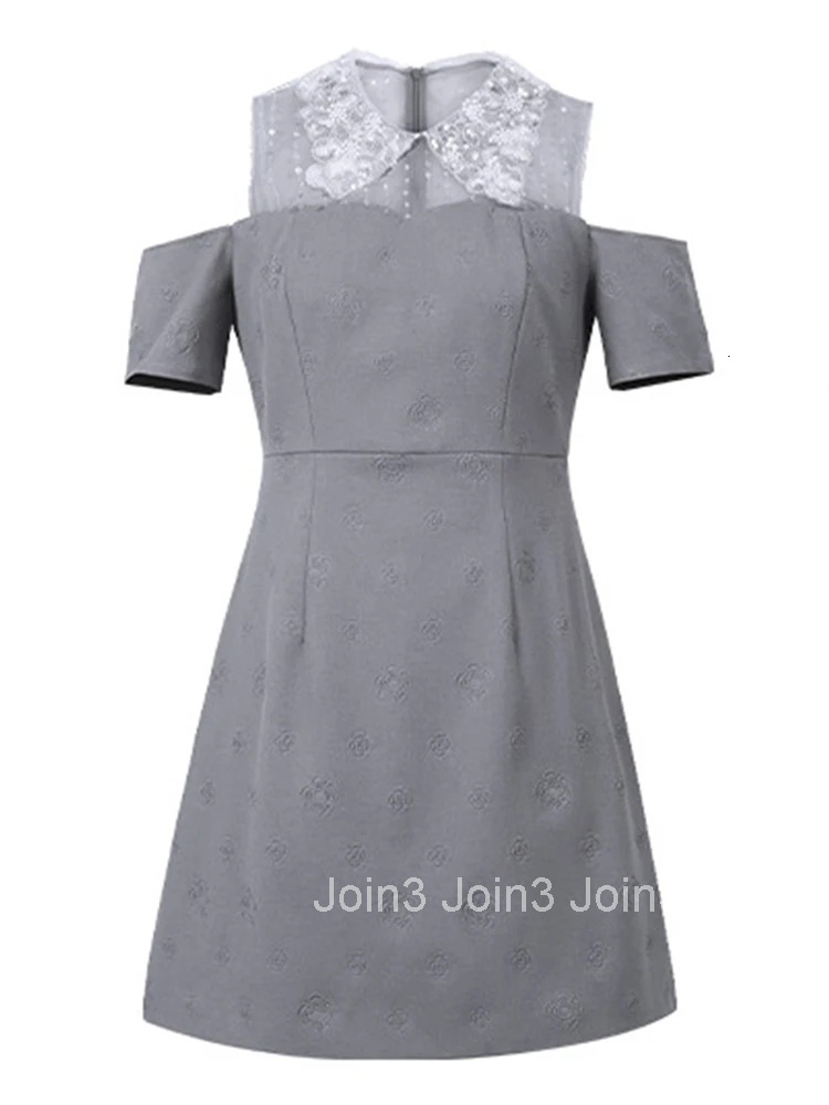 Women Clothes Silvery Sequin Sexy Off-Shoulder Slim A-Line Mini Short Dress Elegant Luxury Fashion Evening Party Prom Vestidos