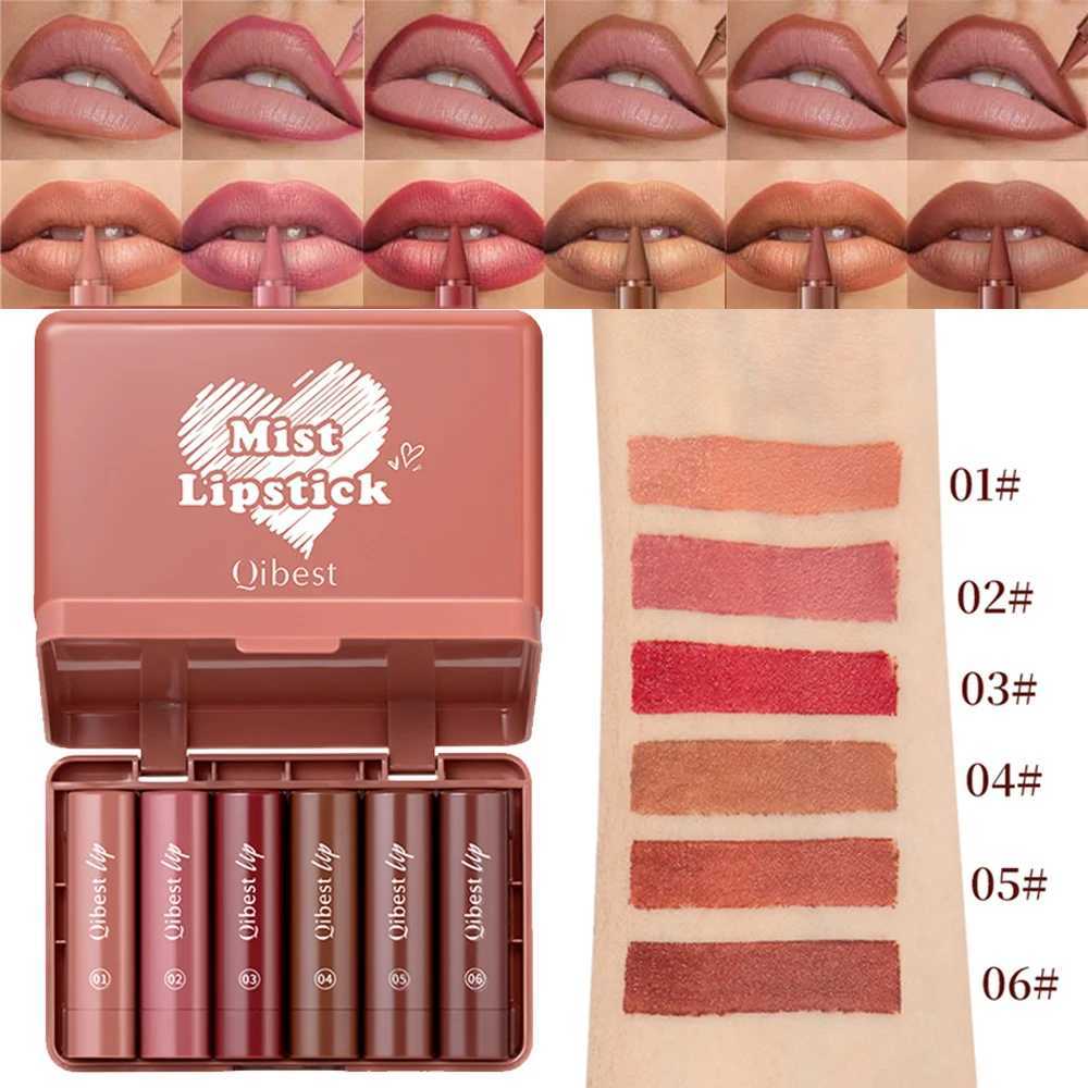 Lipstick Contouring Pencil Lip Liner 6 Colors Velvet Matte Waterproof Long Lasting Smudge Proof Lip Stick Lips Makeup Cosmetic XJ250623