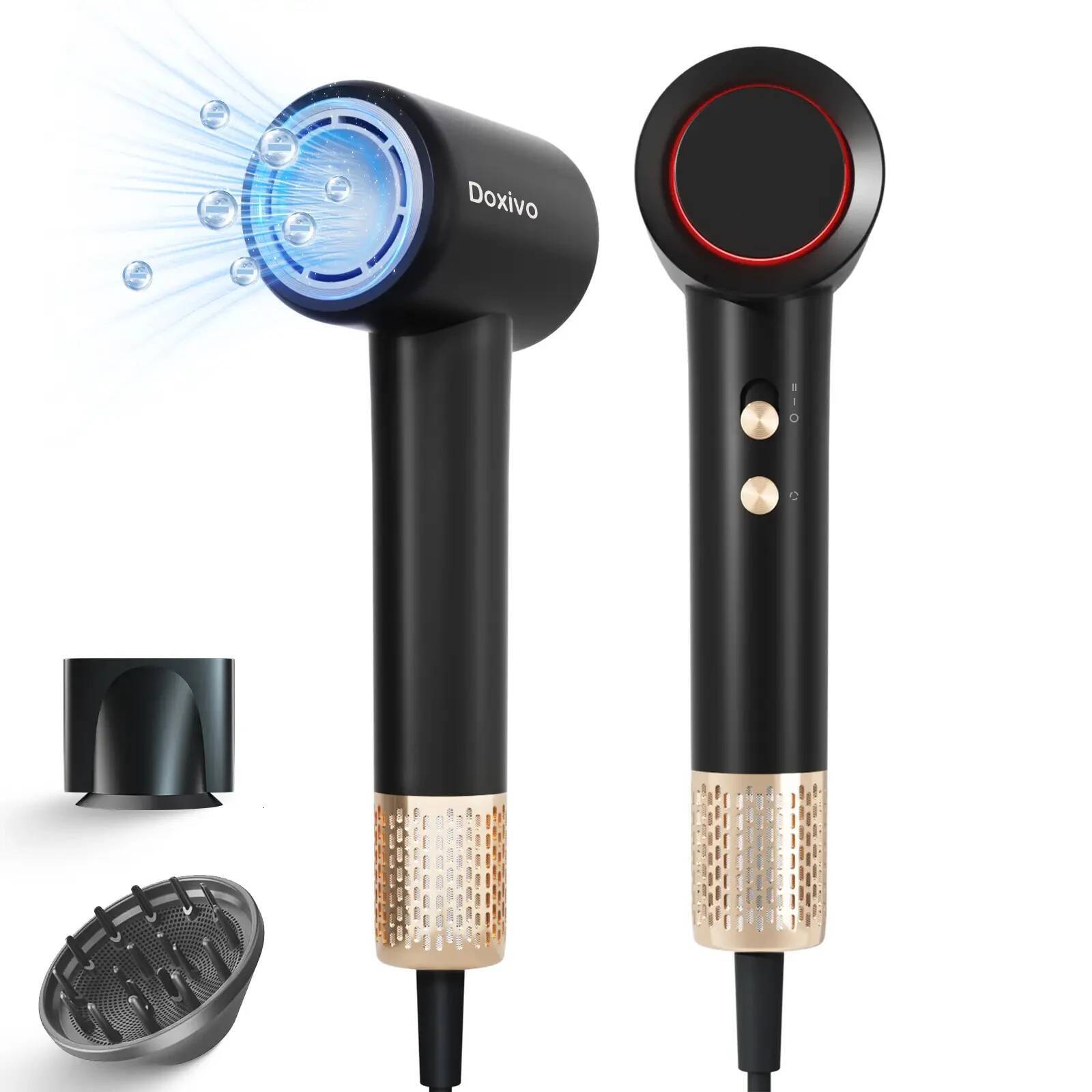 Doxivo HighSpeed Hair Dryer 110000 RPM With Diffuser 1500W Professional Negative Ion Ultra Silent Temperature control Home Salon