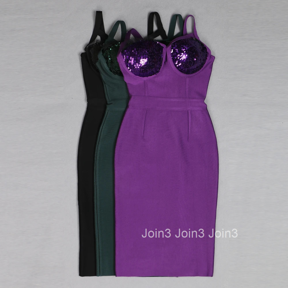 New Flash Sequins Bodycone Bandage Dress For Women Fashion 3 Color Sexy Sleeveless Casual Wear Chic Celebrity Evening Party Gown