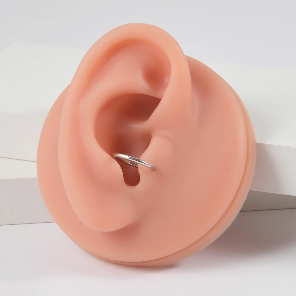 1PC Steel Septum Clicker Segment Hinged Ring Nose Eyebrow Lip Hoop Ear Cartilage Tragus Helix Lobe Piercing Jewelry 250613