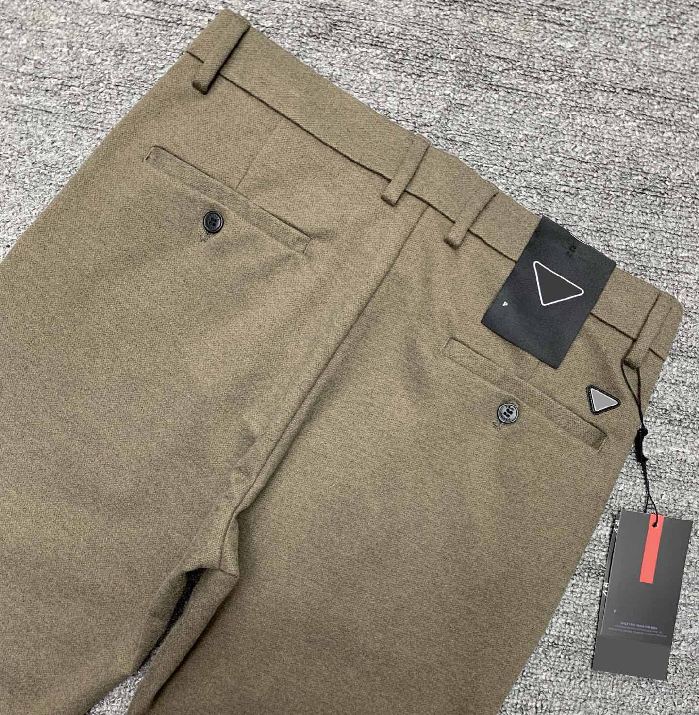 Designer luxury Men's dress pants suit pants High Quality Business Casual Pants Straight Pants Fashion Black Khaki