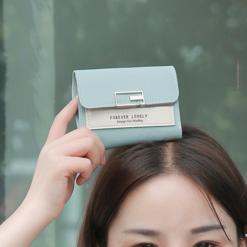 Free Shipping 2025 New Designer Bag Small Wallet For Women Short Korean Style Trendy Personality Student Cute Mini Fashion Purse Coin Purse