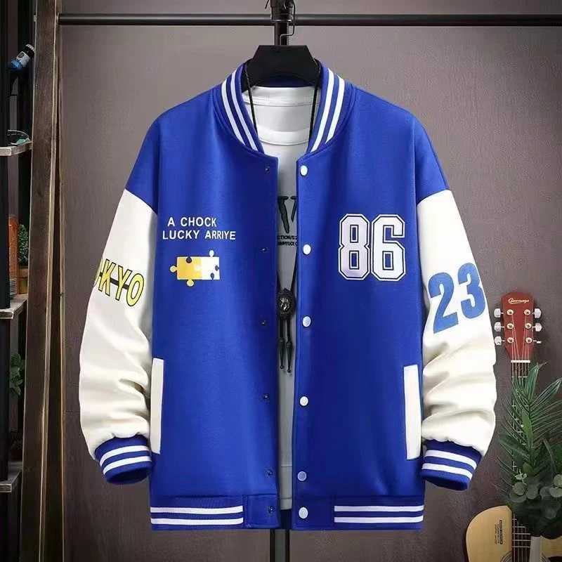 Mens Baseball Jacket Streetwear 2025 Hip Hop Vintage Letter Embroidery Patchwork Bomber Jacket Cotton Y2k College Coats Outerwear W250623