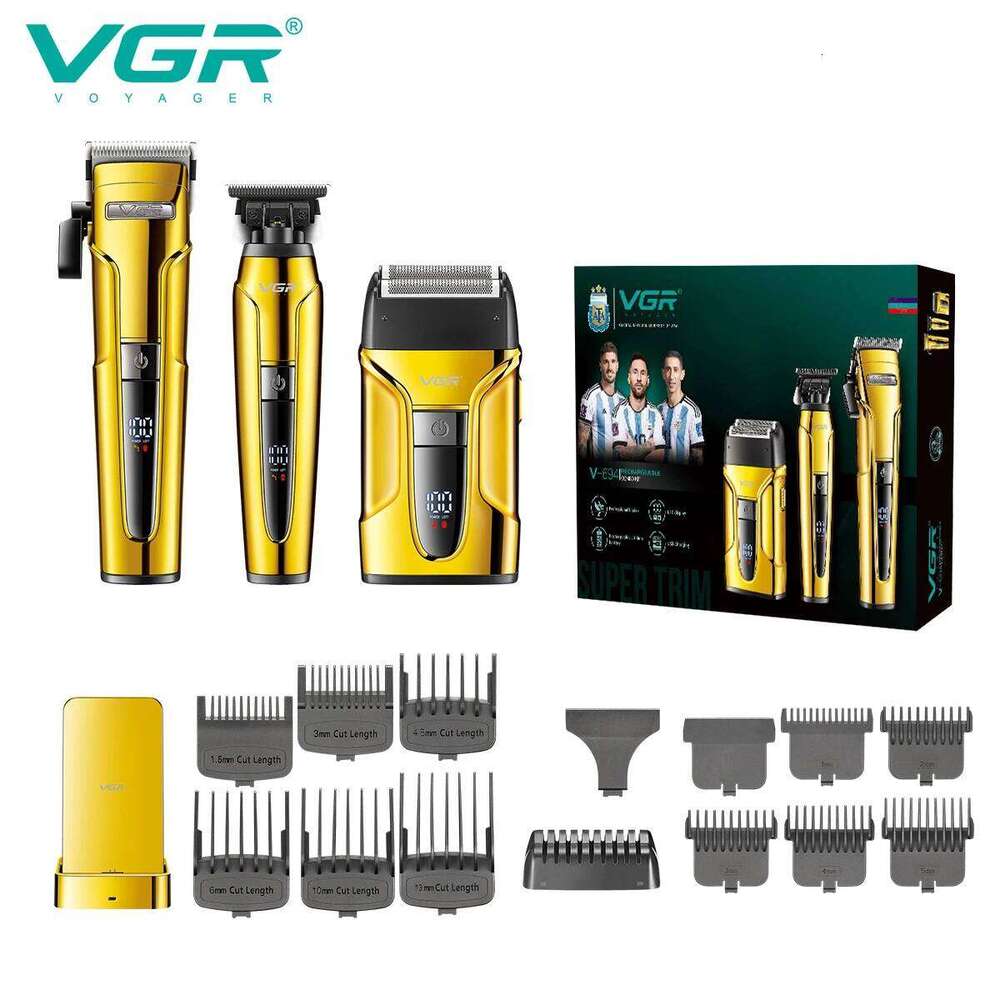 VGR Professional Shaver Razors Electric Beard DC Motor Clippers Barber Haircut Hair Trimmer For Men V-694