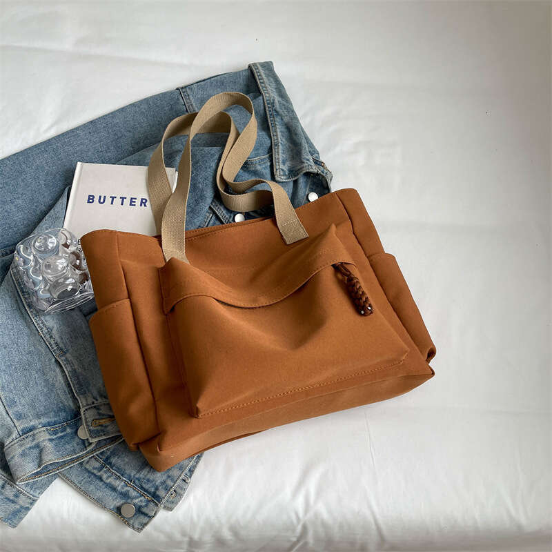 Women's Underarm New Fashion Trend Large Capacity Canvas Crossbody Casual Commuter Tote Bag