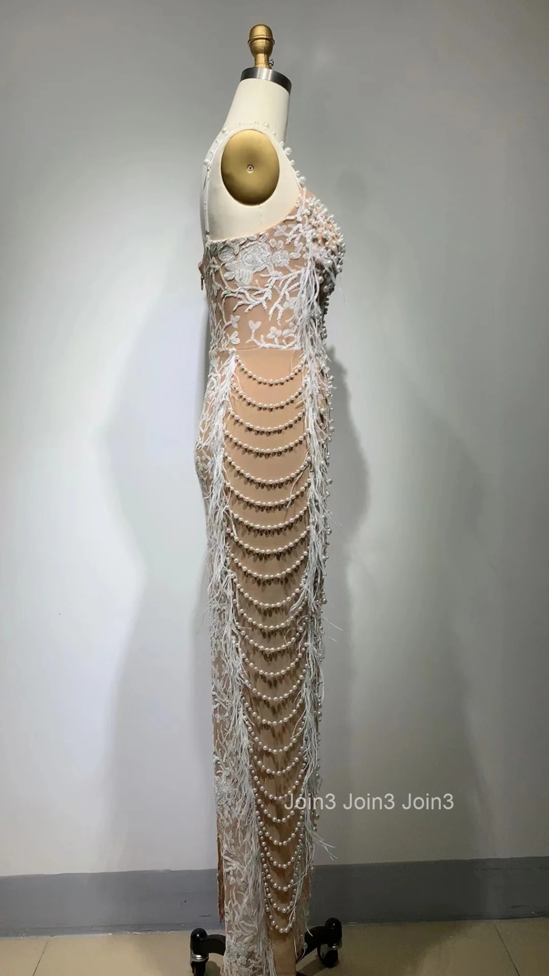Summer Outfits Womens Fashion Luxury Diamonds See-Through Tassels Long Dress Elegant Evening Party Gown Chic Fashion Clothing