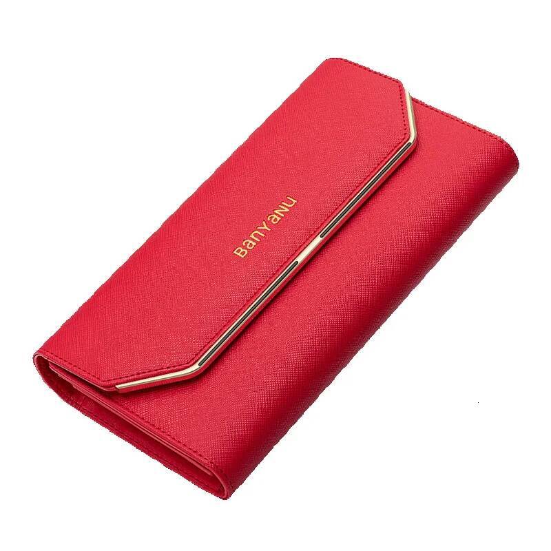 Free Shipping 2025 New Designer Bag Leather Women's Long Wallet Simple Fashion Genuine Leather Women's Thin Wallet
