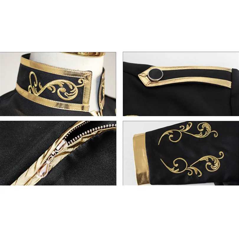 2025 New Halloween Mens Fashion Jacket Blue Court Prince Embroidered Coat Red Black White Purple Green Available Jackets W250623