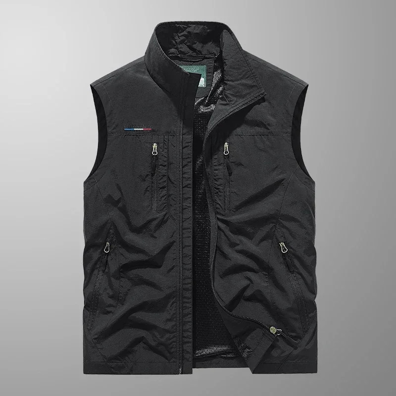 Fishing Waistcoats Outdoor Journalist Pography Camping Vest Multi-pocket Casual Man Breathable Sleeveless Jacket Outwear 250617