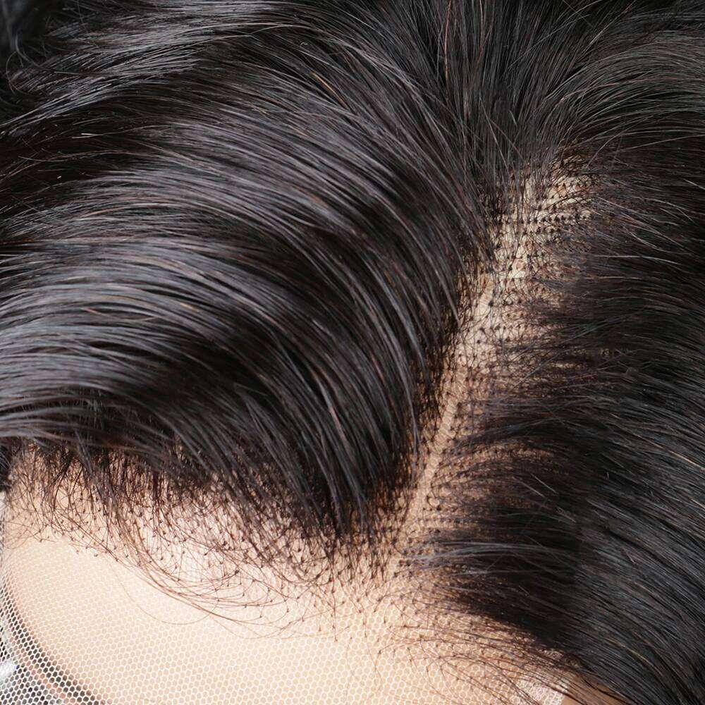 Layered Haircut Wavy Human Hair Bob Pre Cut Glueless HD Lace Clousre Wig Side Parted Short Bouncy Curly Frontal Wigs