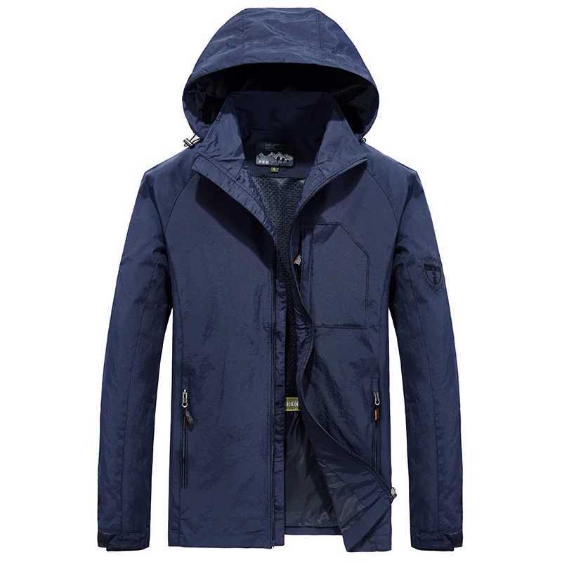 Spring Autumn Jackets Men Fashion Windbreaker Man Zipper Coat New Trend Outdoor Jacket for Men Waterproof Camping Hiking Outerwear W250623