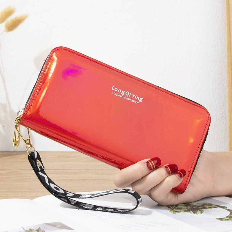 Free Shipping 2025 New Designer Bag Laser Long Wallet For Women New Multifunctional Ladies' Wallet Large Capacity Phone Bag Multi-card Slot Clutc