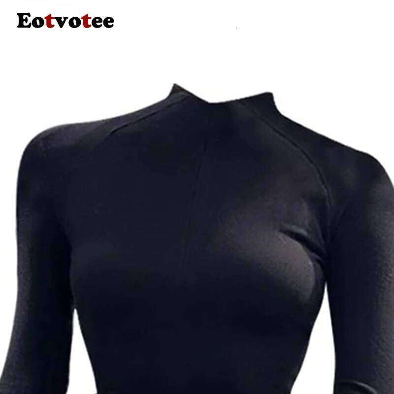 Fashion Solid Jumpsuit Women Simple Skinny Long Sleeve Bandage Bodysuit New Y2K American Style Spice Girl Rompers