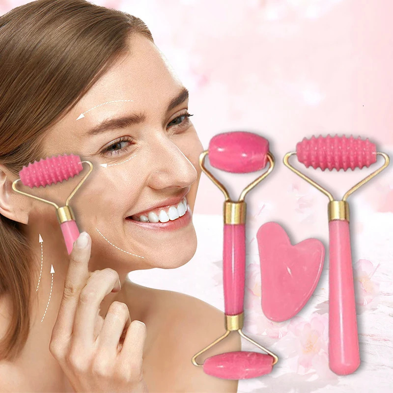 3pcs Massage Rollers Resin massage rollers beauty sticks facial roller massagers doublehead roller sets 250619