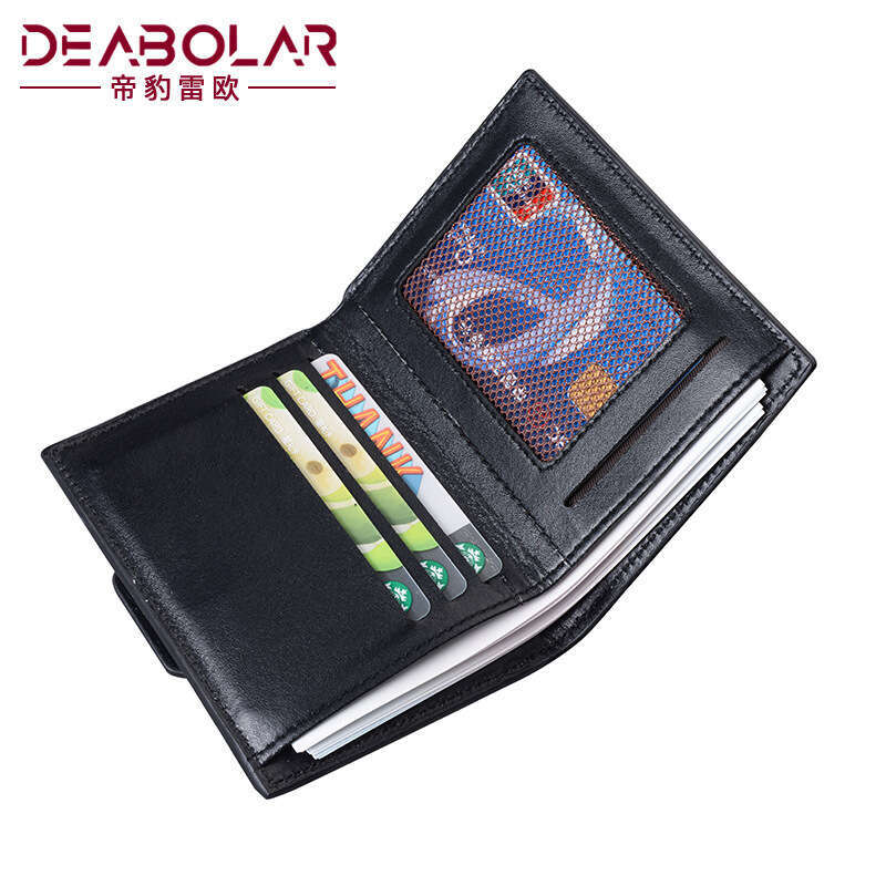 New Men's Korean Style Youth Fashion Short Vertical Student Personality Patchwork Canvas Wallet Card Holder wallet designer mens wallet