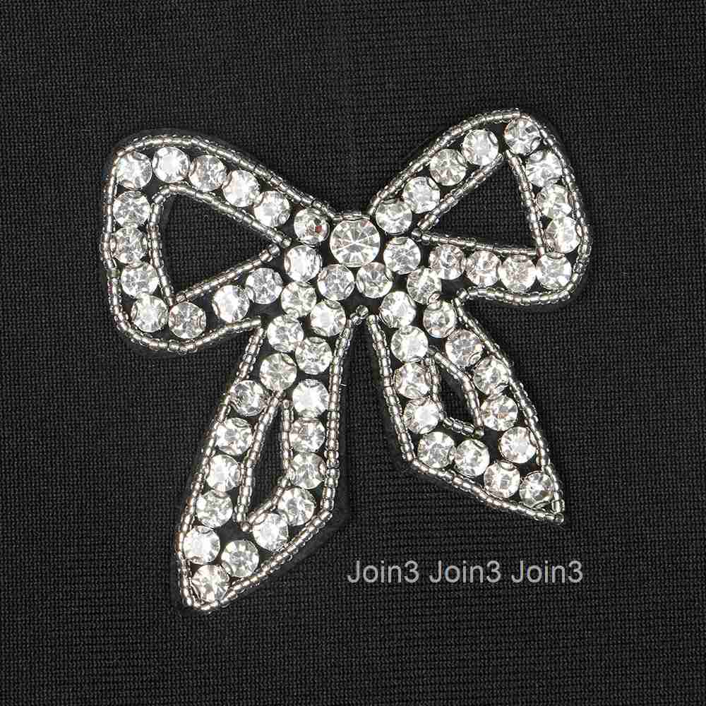 New Women Chest Wrapping Style Backless Bandage Dress Black and White Color Matching Diamond Embellished Bow Evening Party Gown