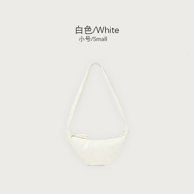 DHAL LE Correct Version Niche Design High-Quality Texture Croissant Crossbody Genuine designer bags Leather Dumpling Bag Women