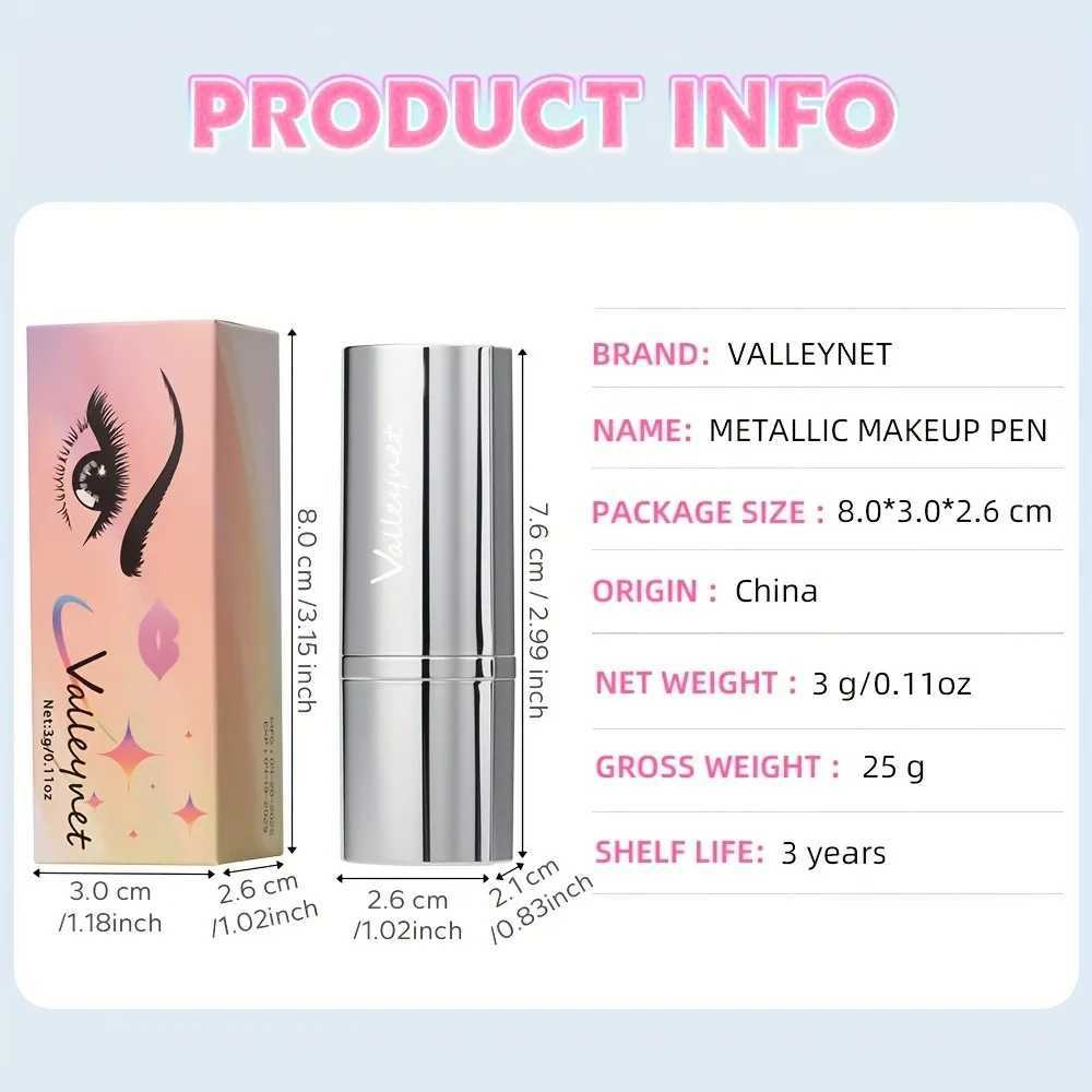 Waterproof Glitter Lipstick - Long-Lasting Shimmering Lipstick with Metallic Finish All Skin Types Adult Use Beauty Lipstick XJ250623