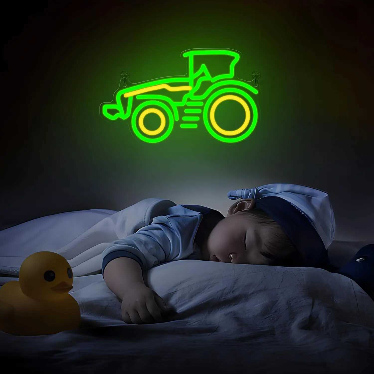 Tractor Neon Signs USB Powered LED Neon Lights for Wall Decor Children Bedroom Home Man Cave Garage Birthday Gift for Boys Men X250623 - view 7