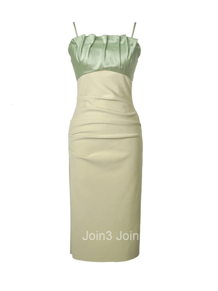 New Summer Elegant Women Evening Dress Sweet Sexy Strap Backless Folds Slim Midi Pencil Party Prom Beach Femme Mujer Vestidos