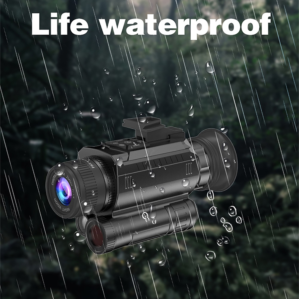 Professional Tactical Monocular Telescope Camera 40MP 4K UHD Digital Infrared Night Vision Monoculars for Hunting
