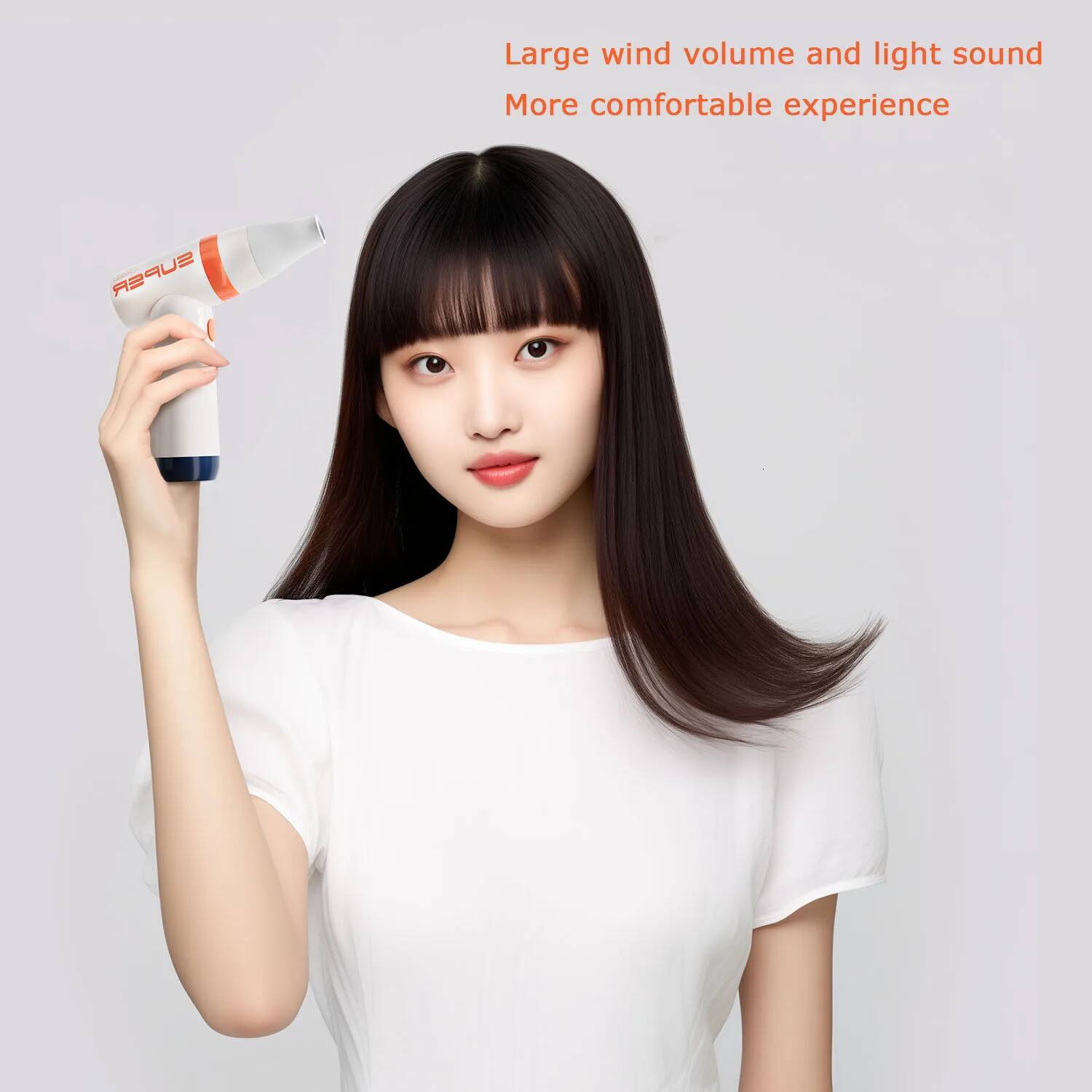 Wireless Handheld Power Fan Mini USB Charging Portable Hair Dryer Household Appliance Dusting Outdoor Iatable