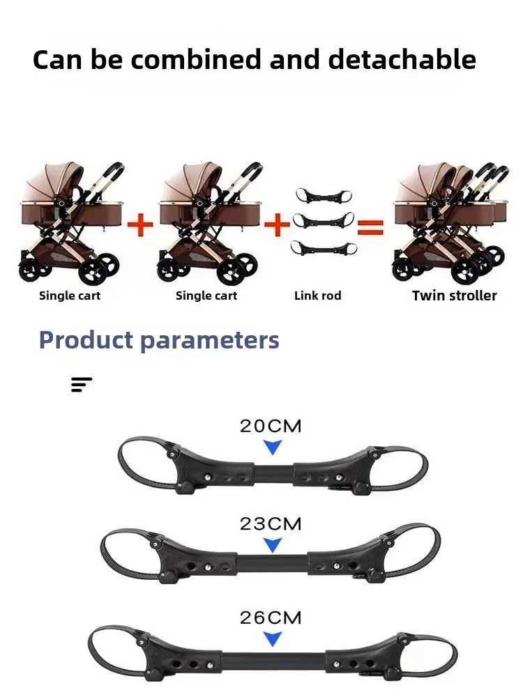 2025 Yeni 3-1 ift Bebek Arabas Araba Koltuu ile Tanabilir Katlanabilir Yksek Gr Yeni Doan Bebek Arabas Oturabilir veya Yatabilir XJ250623