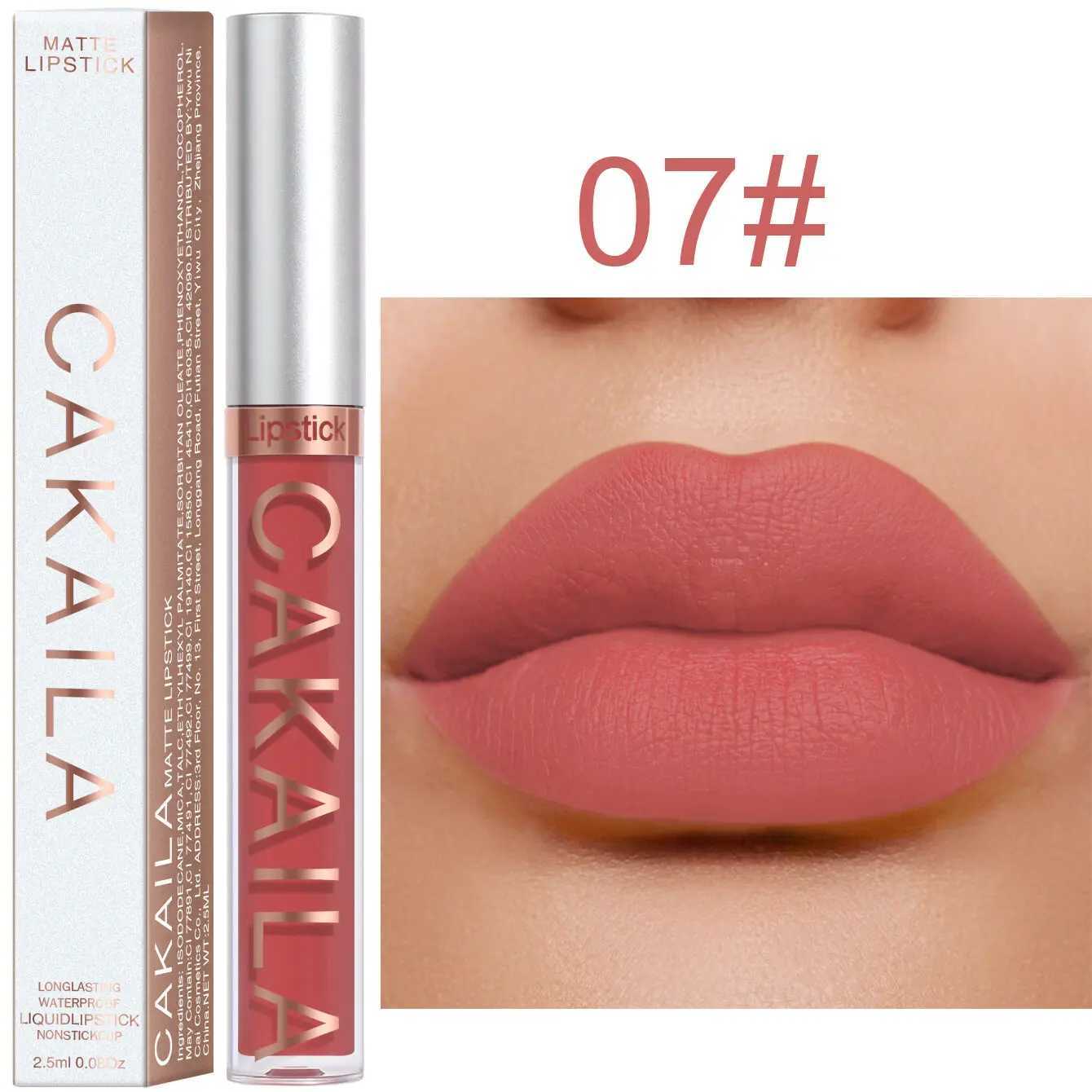 18 colors Matte Velvet Lipstick Sexy Waterproof Liquid Lipsticks Korea Long Lasting Non-marking Red Makeup Cosmetic Nude XJ250623